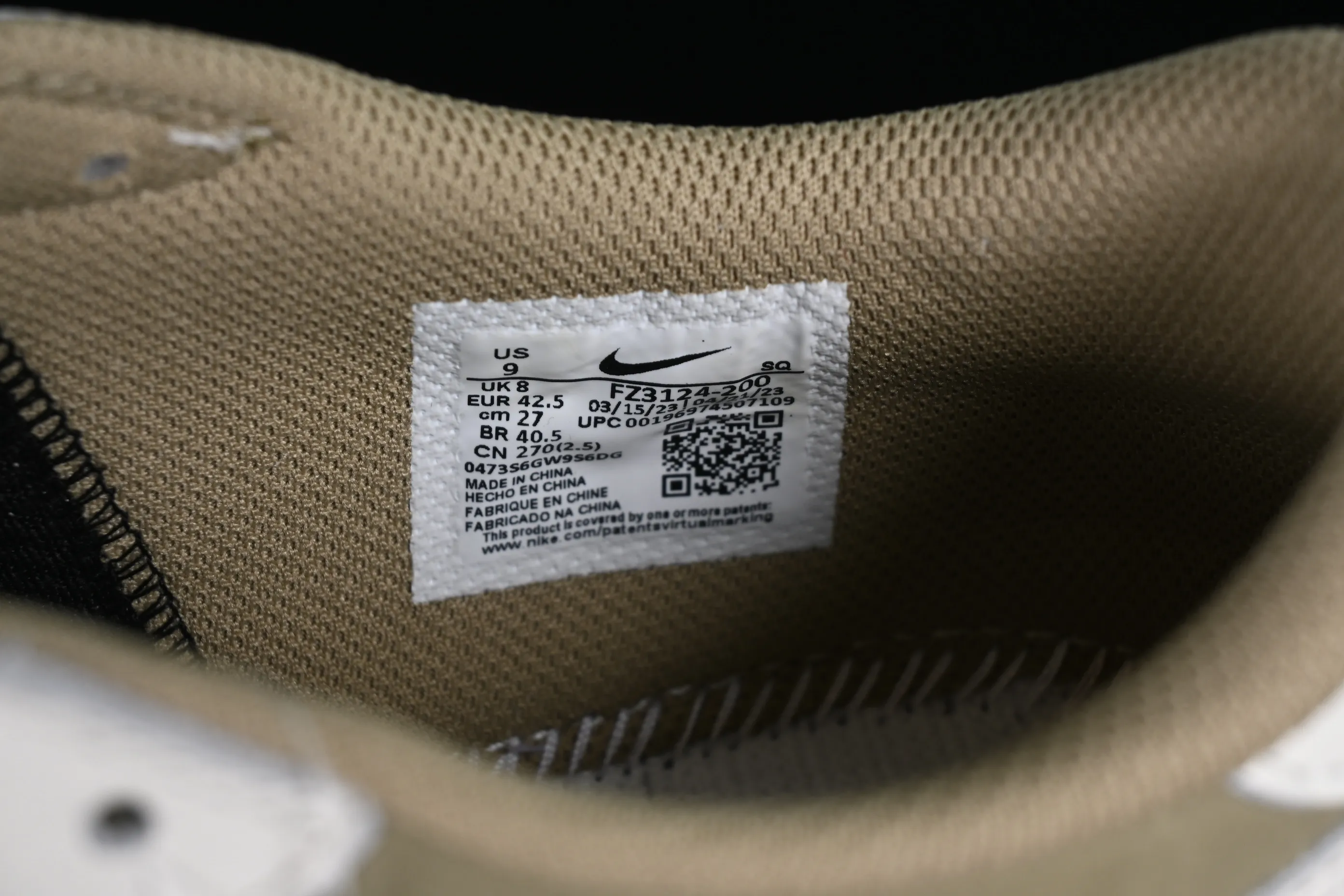 All Categories Air Jordan Jordan Series Basketball Shoes Air Jordan 1 Low OG Version Travis Scott x Air Jordan 1 Low G NRC AJ1 Joe 1 Joint Undercut FZ3124-200